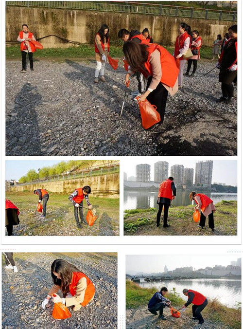 团市委开展“河小青”文明创建志愿服务活动